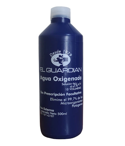 Agua Oxigenada x 500 Ml. EL GUARDIAN.